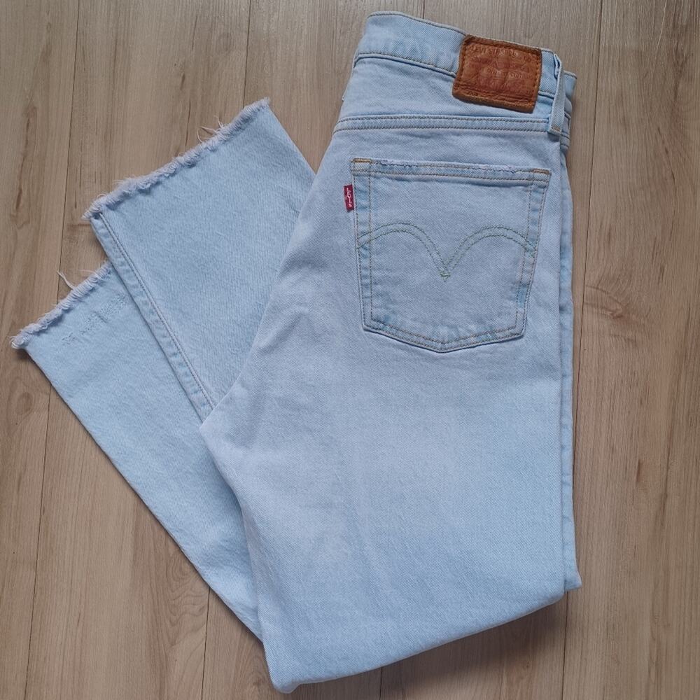 OOAK Custom Light Pink Tinted VTG Levi's 501 Destroyed Jeans 30 - Picture 9 of 16